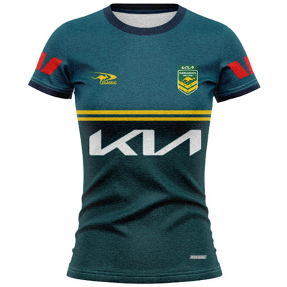 Australia Kangaroos 2026 Rugby League World Cup Women's Pro Training Shirt