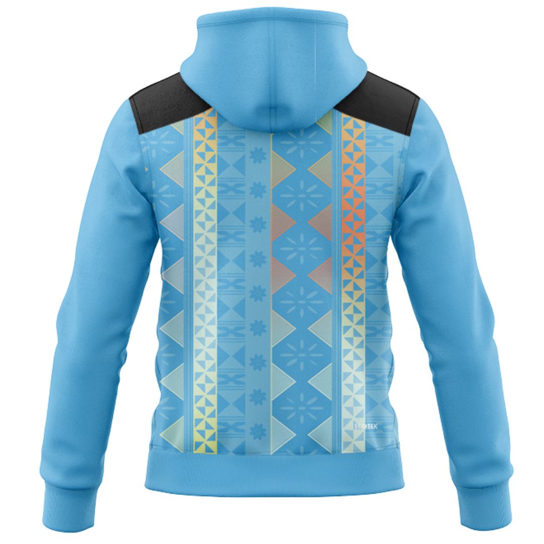 Fiji Bati 2026 World Cup Cyan Training Hoodie with Zipper