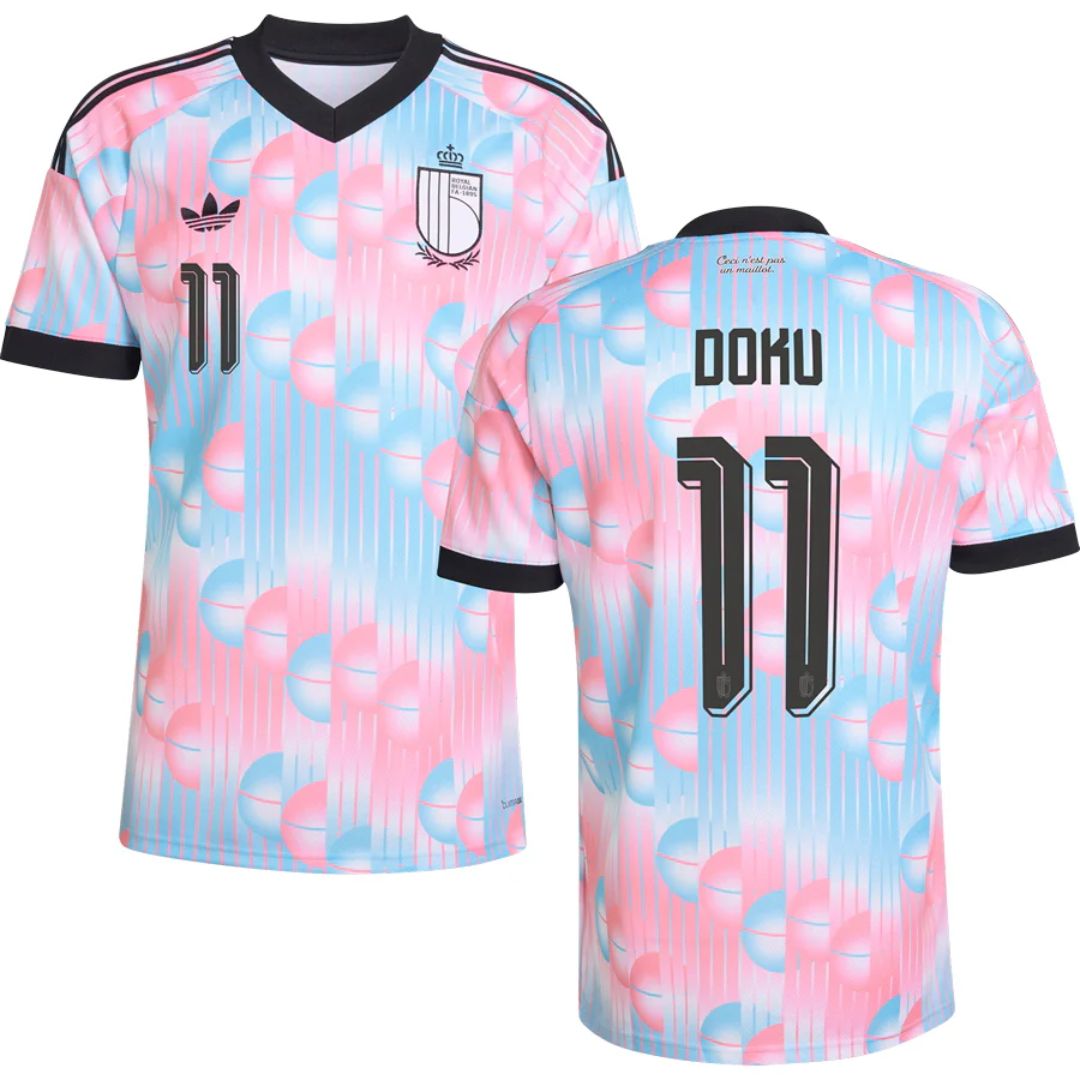 Belgium 2026 World Cup Doku #11 Away Jersey Shirt