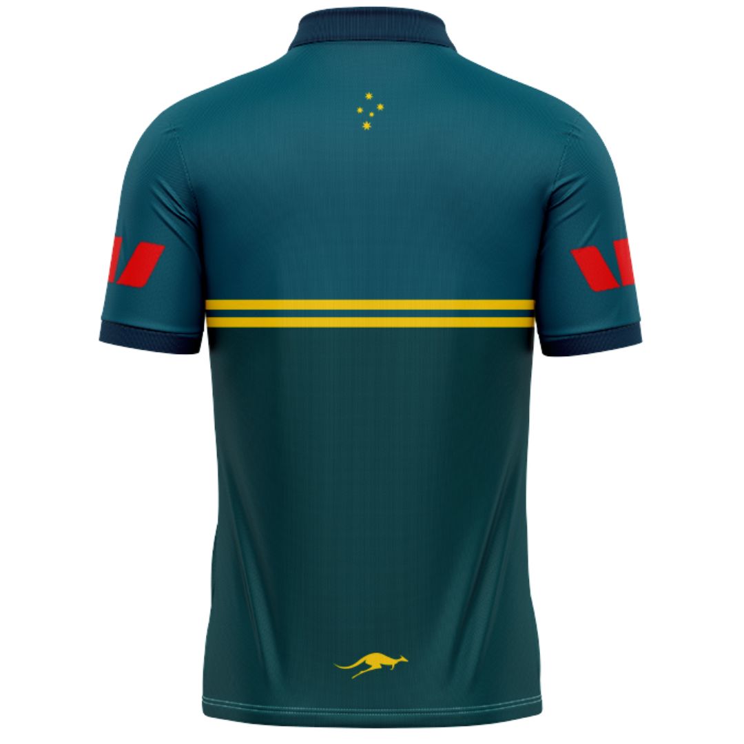 Australia Kangaroos 2026 Rugby League World Cup Pro Training Polo Shirt