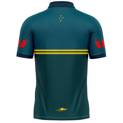 Australia Kangaroos 2026 Rugby League World Cup Pro Training Polo Shirt