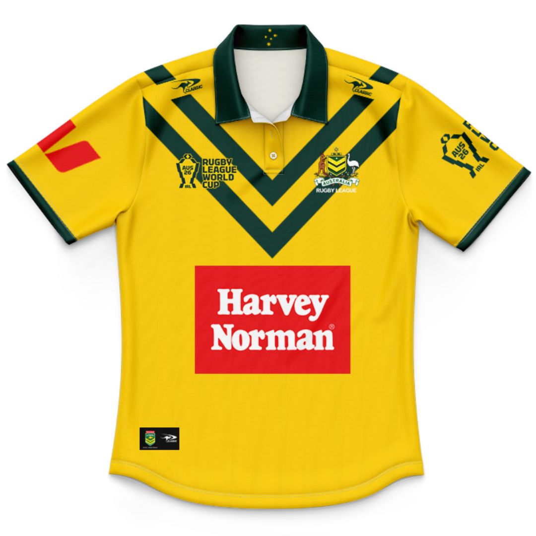 Australian Jillaroos 2026 Rugby League World Cup Kids Polo Shirt