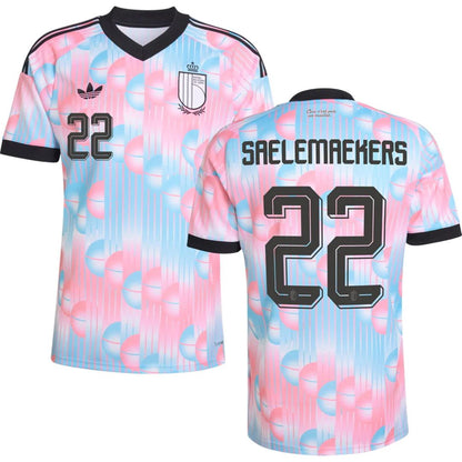 Belgium 2026 World Cup Saelemaekers #22 Away Jersey Shirt