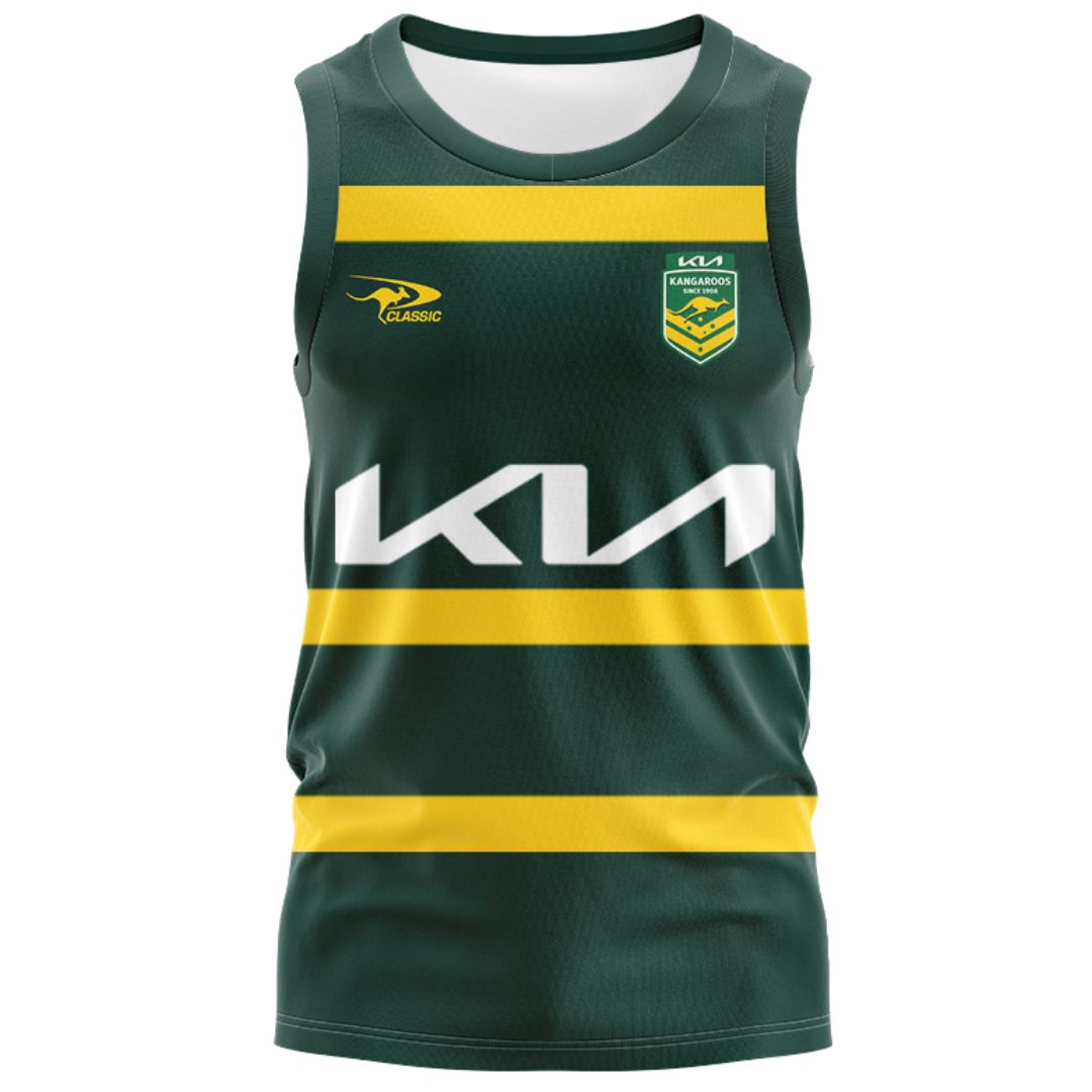 Australia Kangaroos 2026 Rugby League World Cup Captains Run Singlet