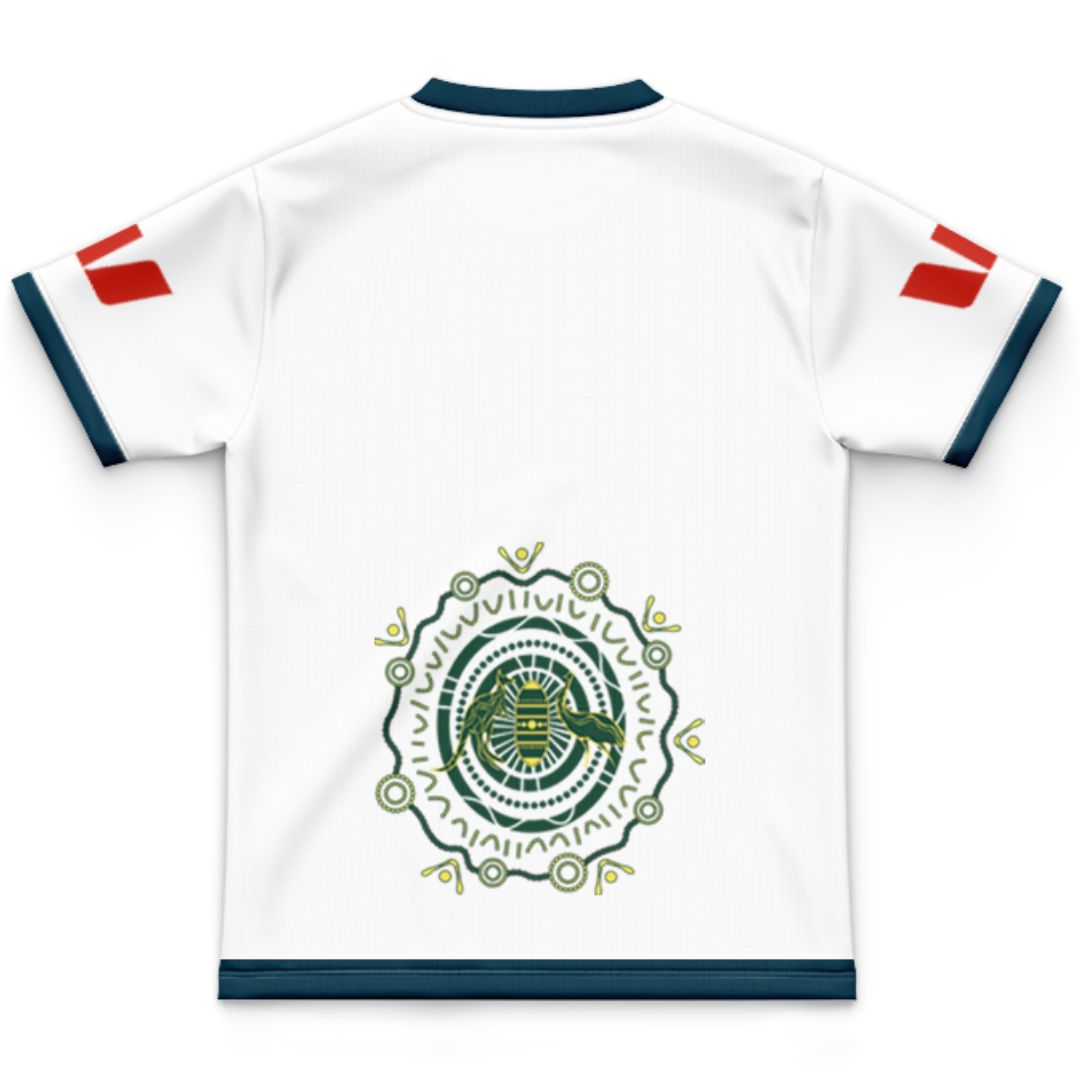 Australia Kangaroos 2026 Rugby League World Cup Kids Indigenous Jersey