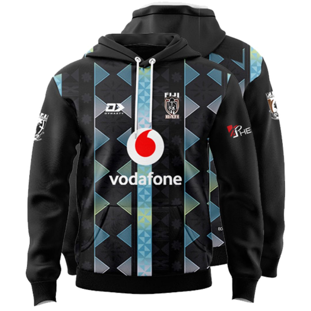 Fiji Bati 2026 World Cup Black Training Hoodie