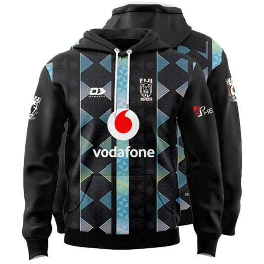 Fiji Bati 2026 World Cup Black Training Hoodie