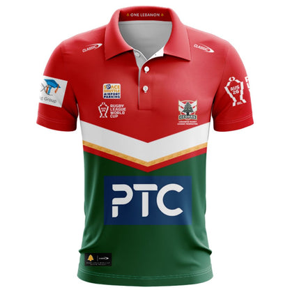 Lebanon Cedars 2026 Rugby League World Cup Home Polo Shirt