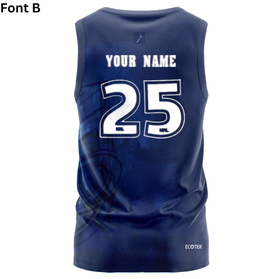 New Zealand Warriors 2025 Warm Up Singlet