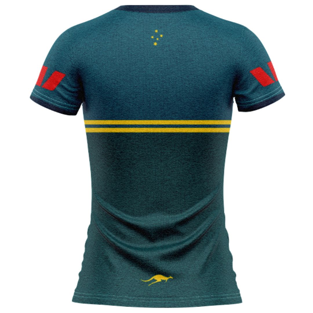Australia Kangaroos 2026 Rugby League World Cup Women's Pro Training Shirt