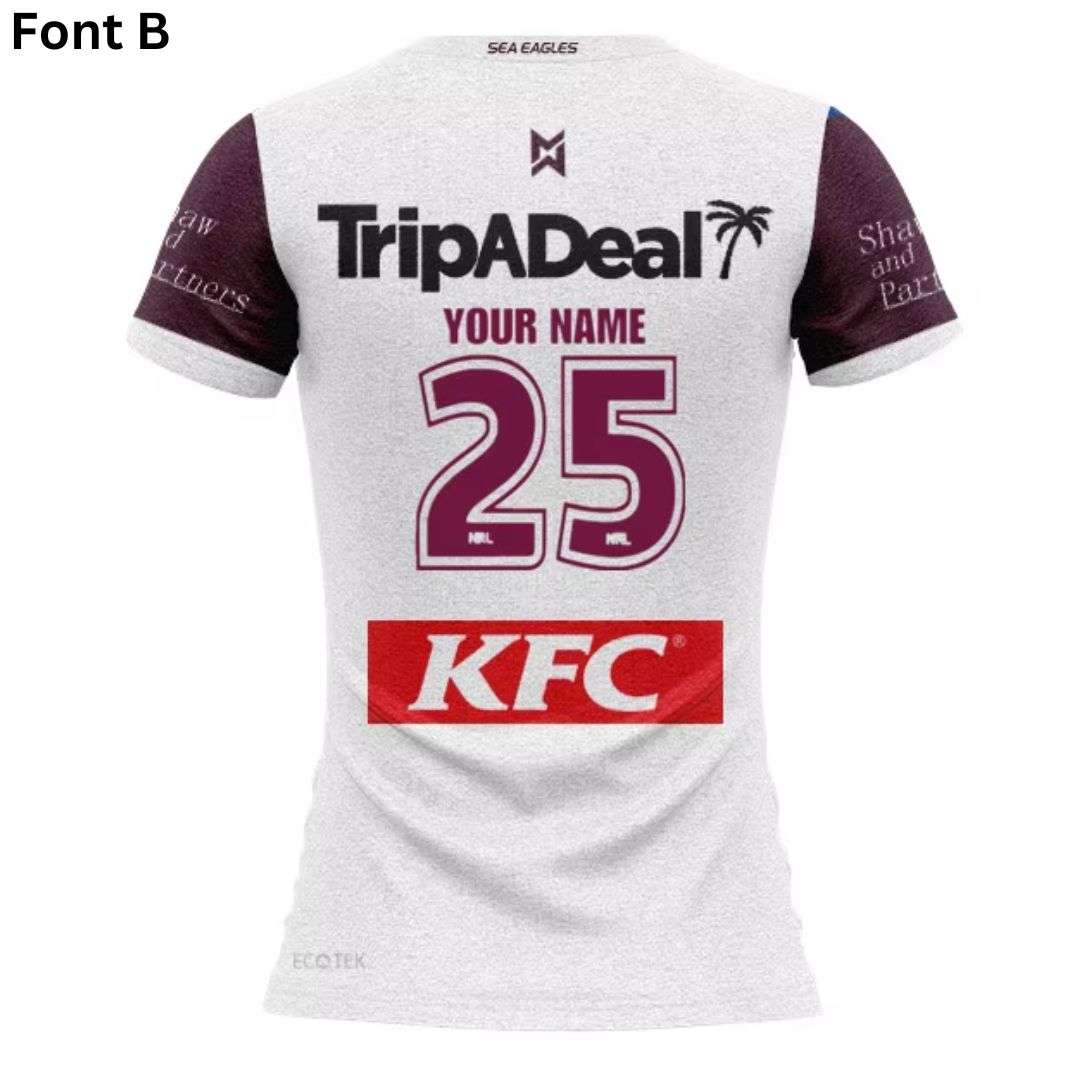 Manly Warringah Sea Eagles 2025 Women's Away Shirt