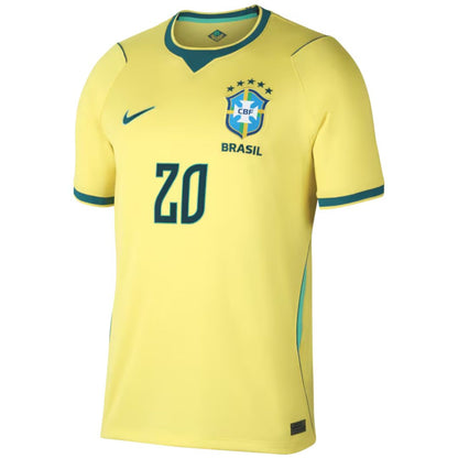 Brazil 2026 World Cup Estêvão #20 Home Jersey Shirt
