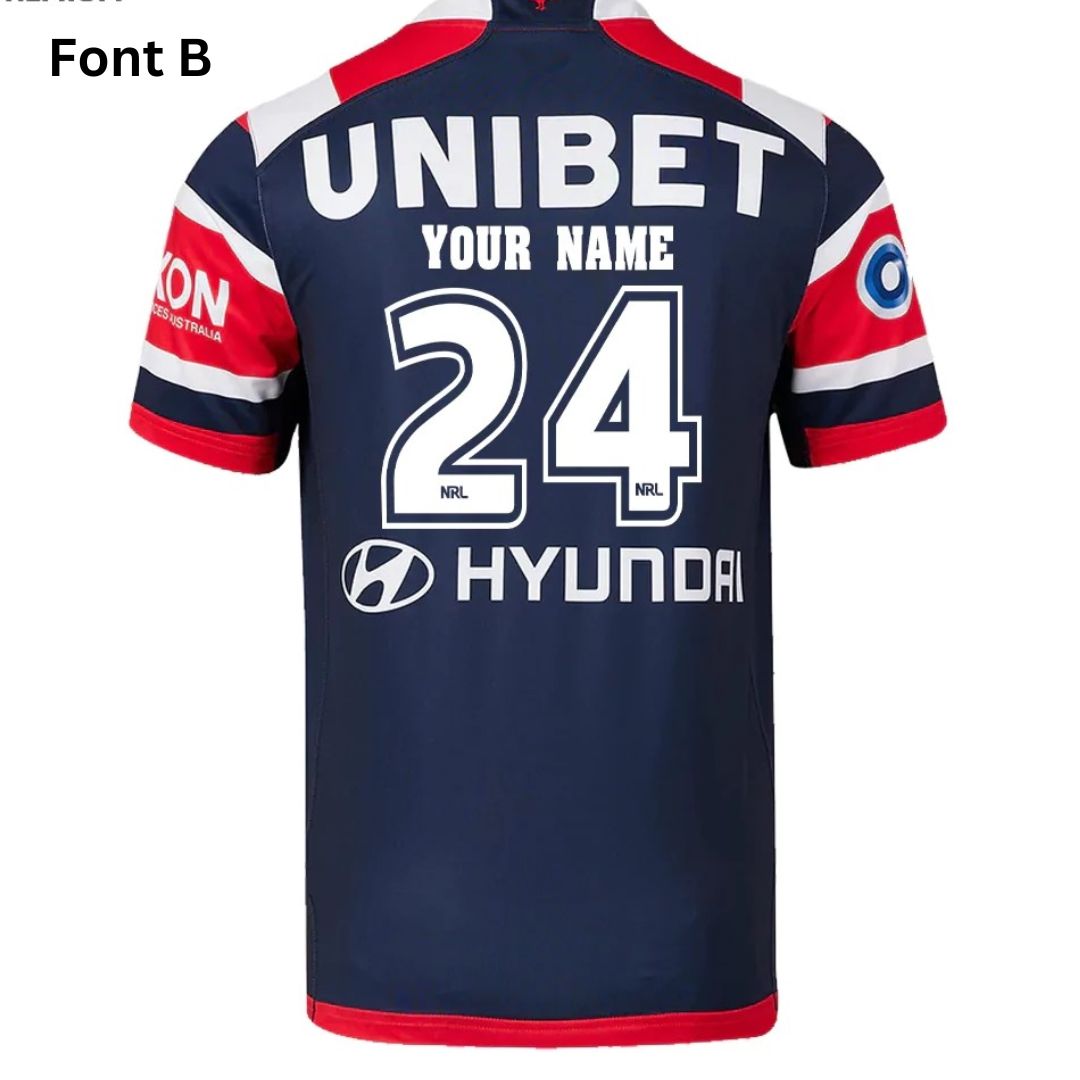 Sydney Roosters 2024 Home Polo Shirt