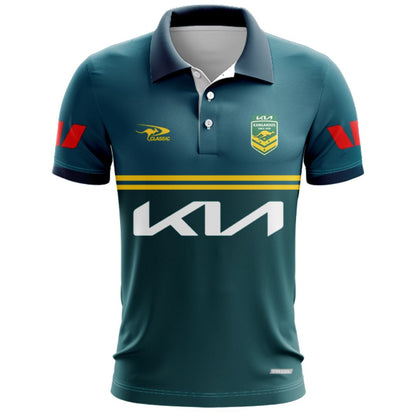 Australia Kangaroos 2026 Rugby League World Cup Pro Training Polo Shirt
