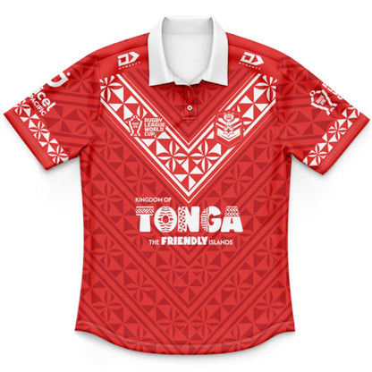 Mate Ma'a Tonga 2026 Kids World Cup Home Polo Shirt