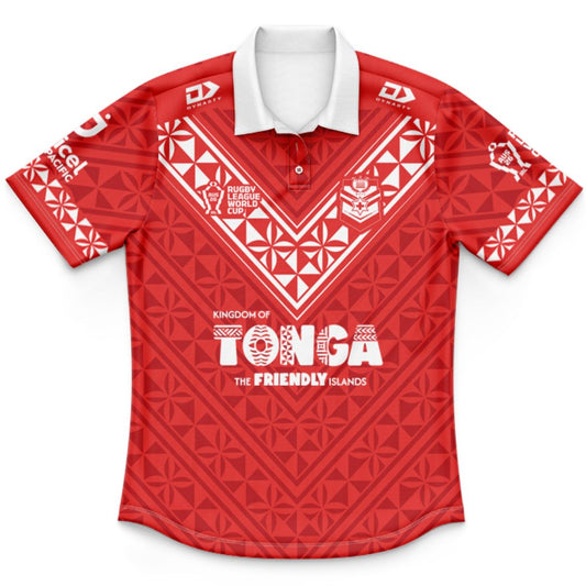 Mate Ma'a Tonga 2026 Kids World Cup Home Polo Shirt