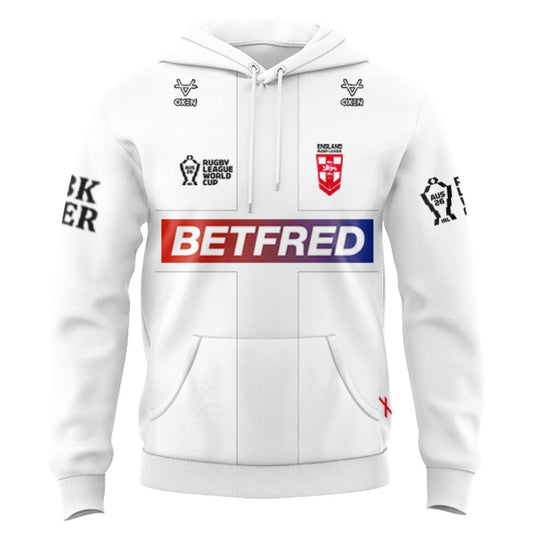 England 2026 Rugby League World Cup Home Hoodie
