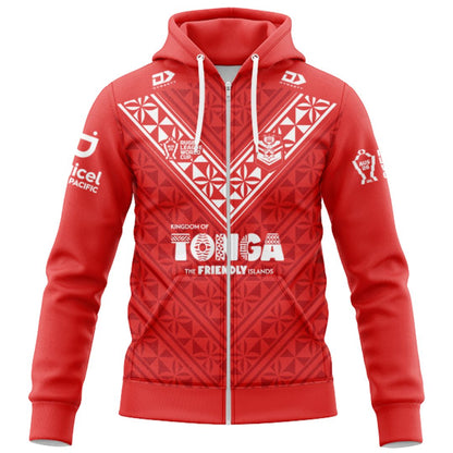 Mate Ma'a Tonga 2026 World Cup Home Hoodie with Zipper