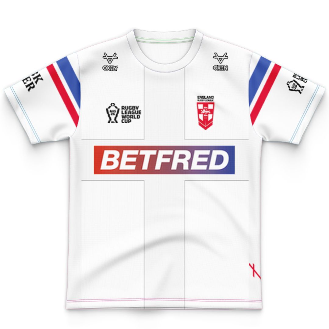 England 2026 Rugby League World Cup Kids Home Jersey