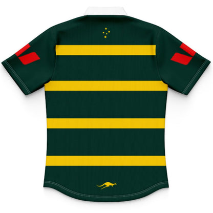 Australia Kangaroos 2026 Rugby League World Cup Captains Run Kids Polo Shirt