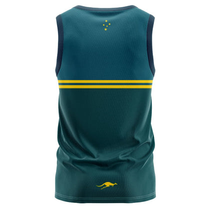 Australia Kangaroos 2026 Rugby League World Cup Pro Training Singlet