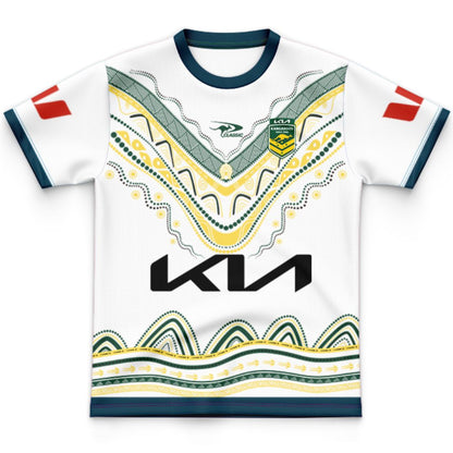 Australia Kangaroos 2026 Rugby League World Cup Kids Indigenous Jersey