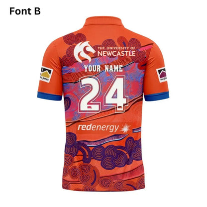 Newcastle Knights 2024 Indigenous Polo Shirt