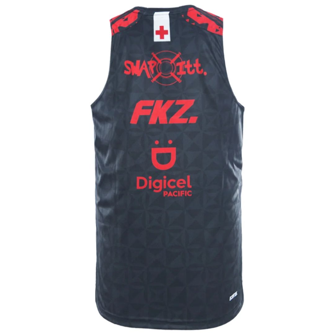 Mate Ma'a Tonga 2026 Black Training Singlet