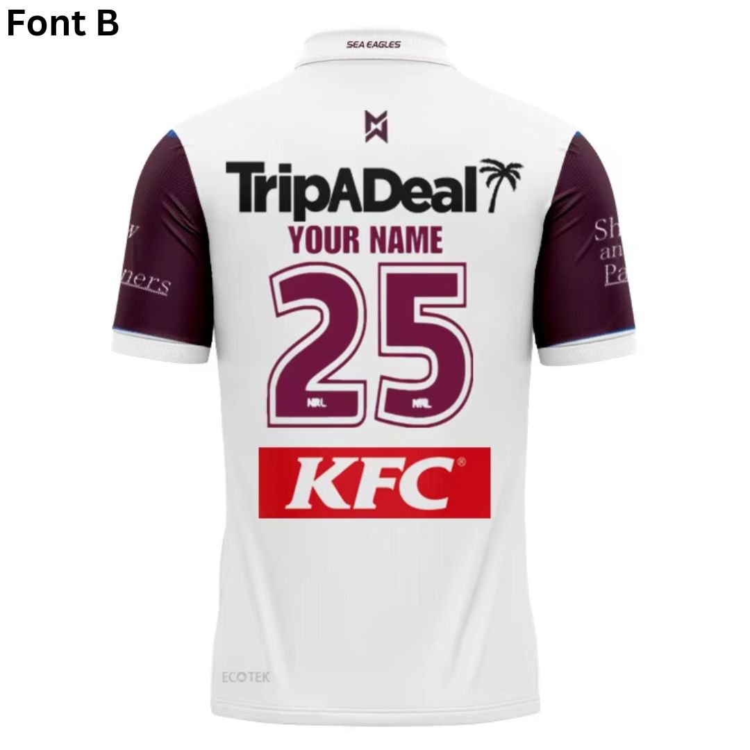 Manly Warringah Sea Eagles 2025 Away Polo Shirt