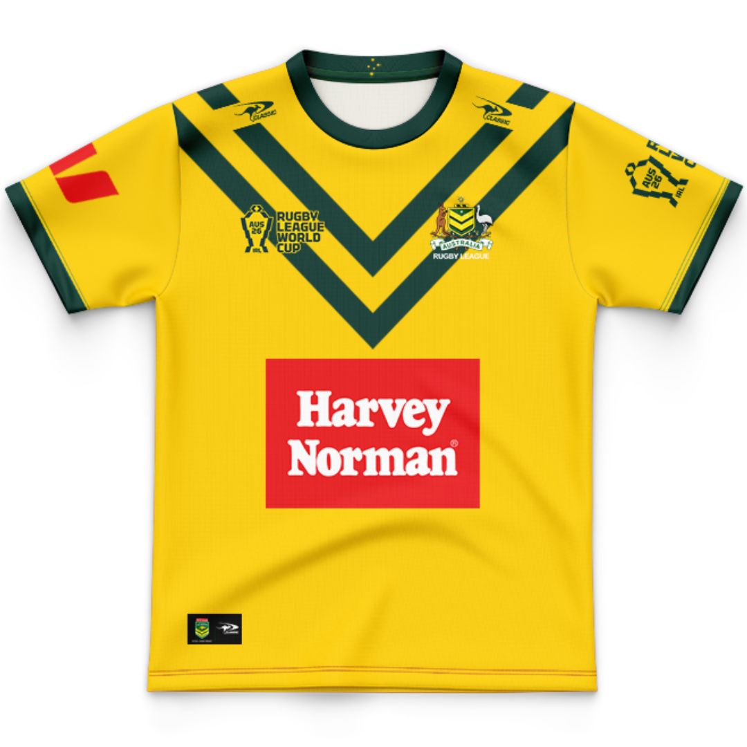 Australian Jillaroos 2026 Rugby League World Cup Kids Jersey