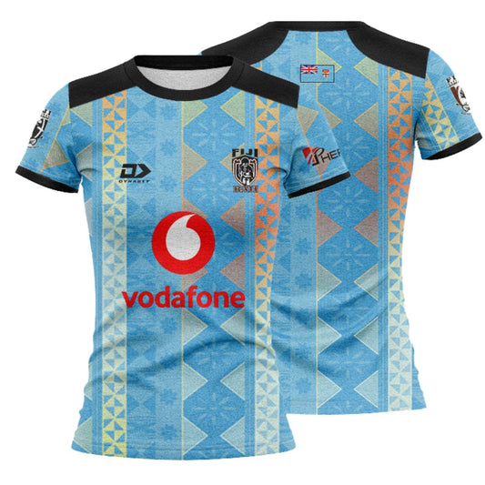 Fiji Bati 2026 World Cup Women's Cyan Training Shirt
