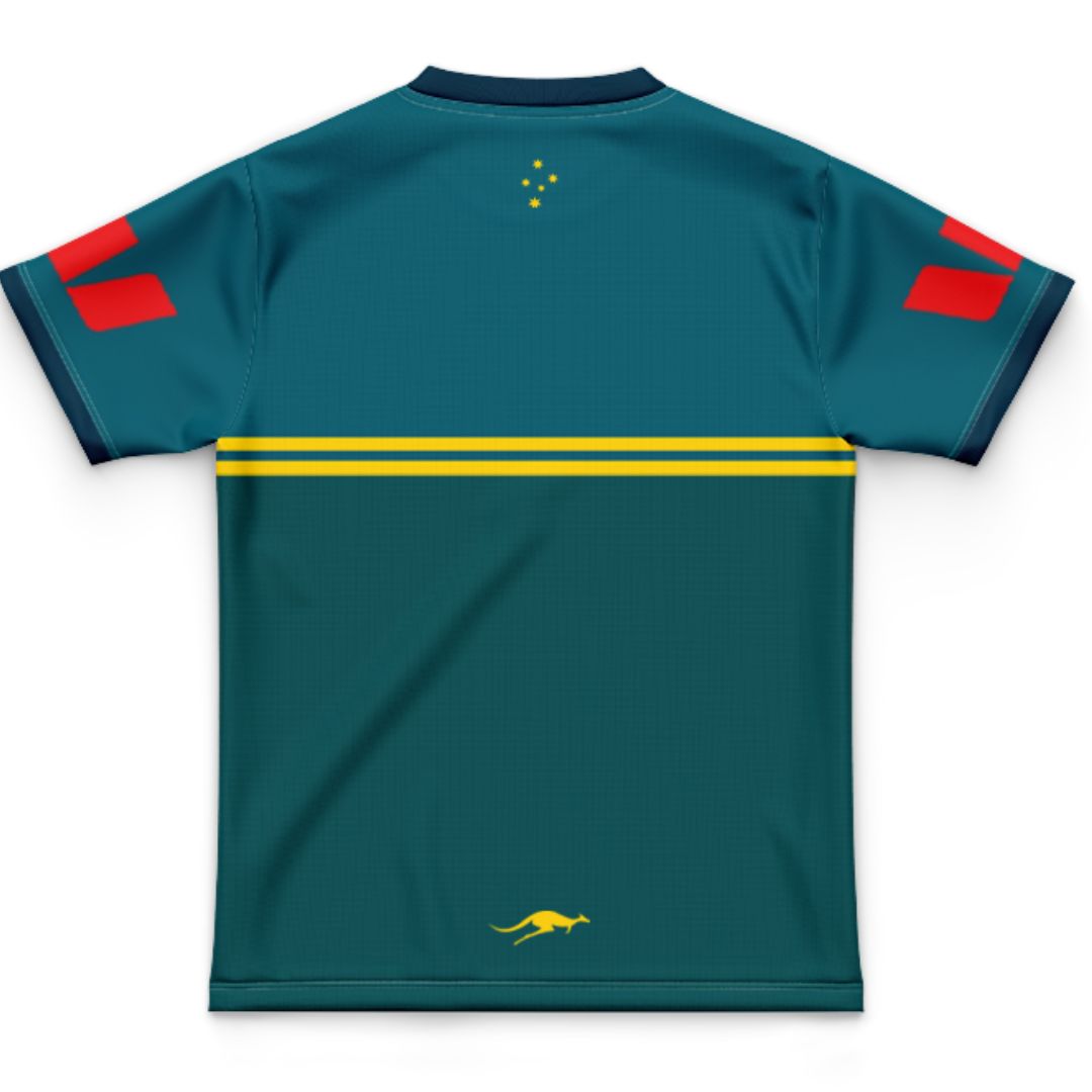 Australia Kangaroos 2026 Rugby League World Cup Kids Pro Training Jersey