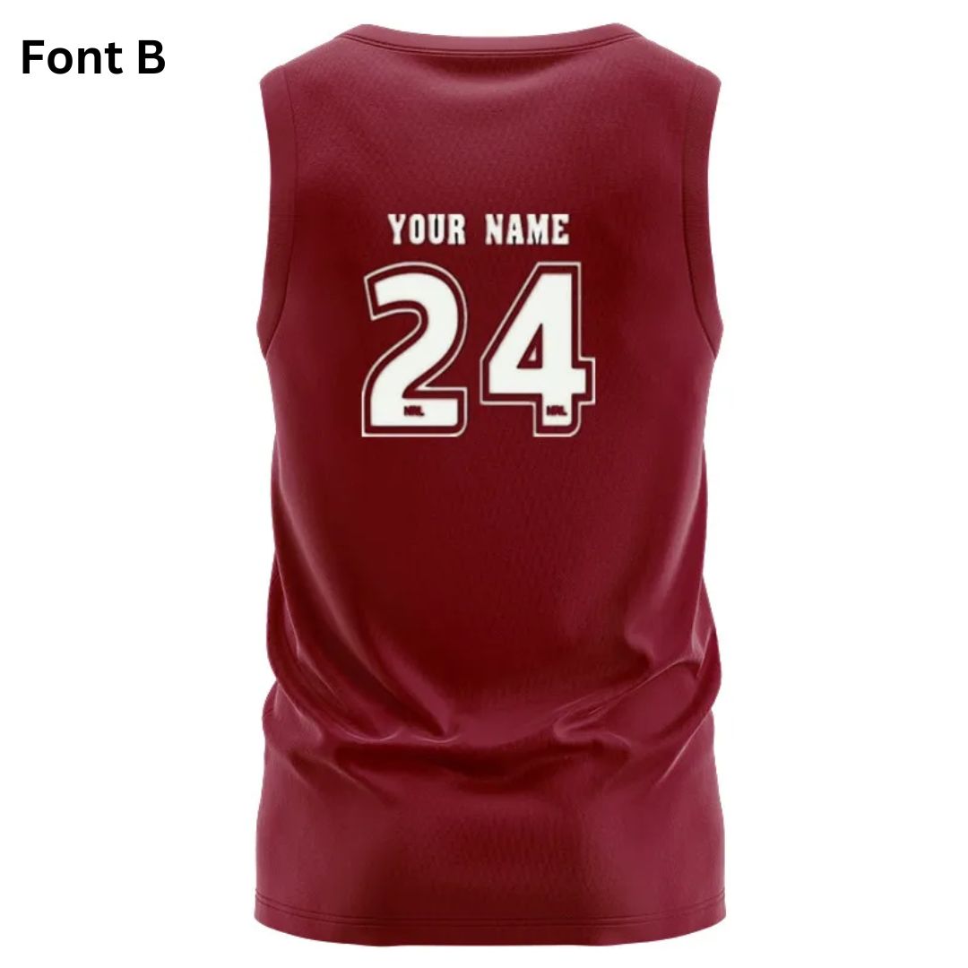 Queensland Maroons 2006 State Of Origin Retro Singlet