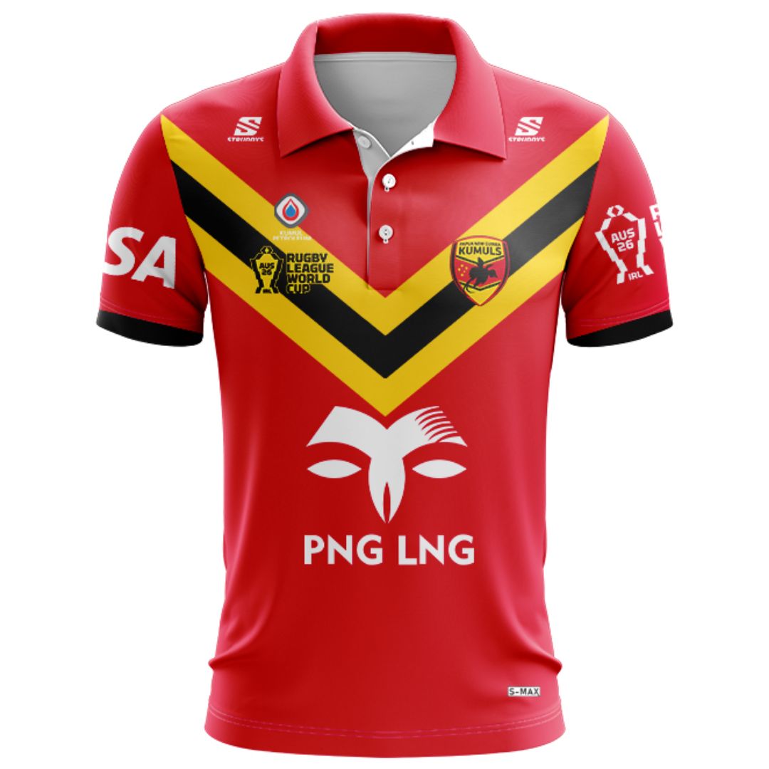 Papua New Guinea Kumuls 2026 World Cup Secondary Polo Shirt