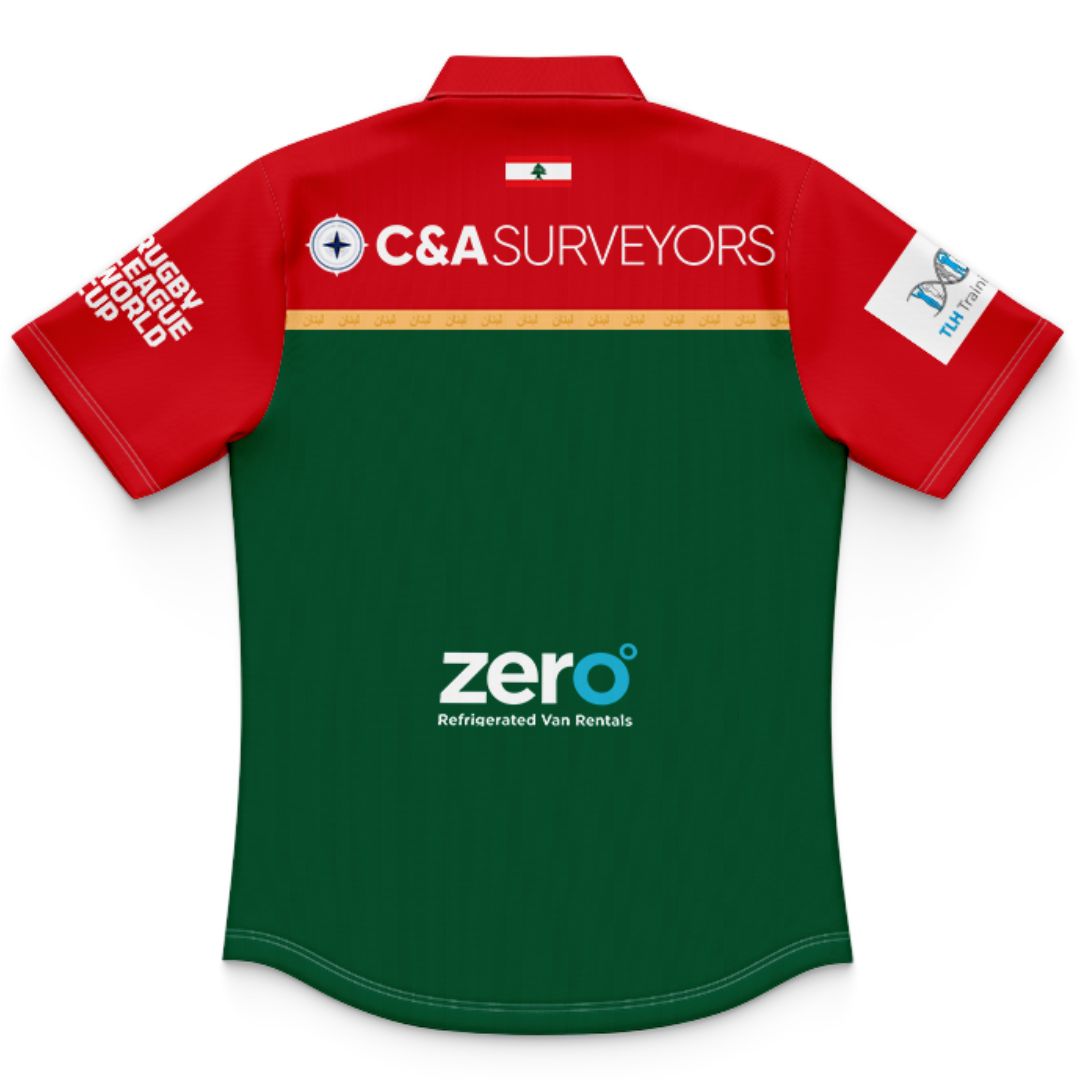 Lebanon Cedars 2026 Rugby League World Cup Kids Home Polo Shirt