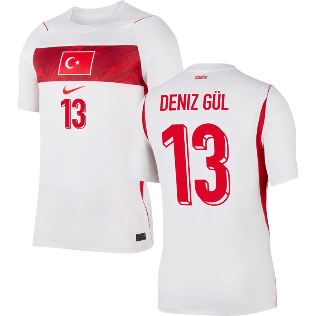 Türkiye (Turkey) 2026 World Cup Deniz Gül #13 Away Jersey Shirt