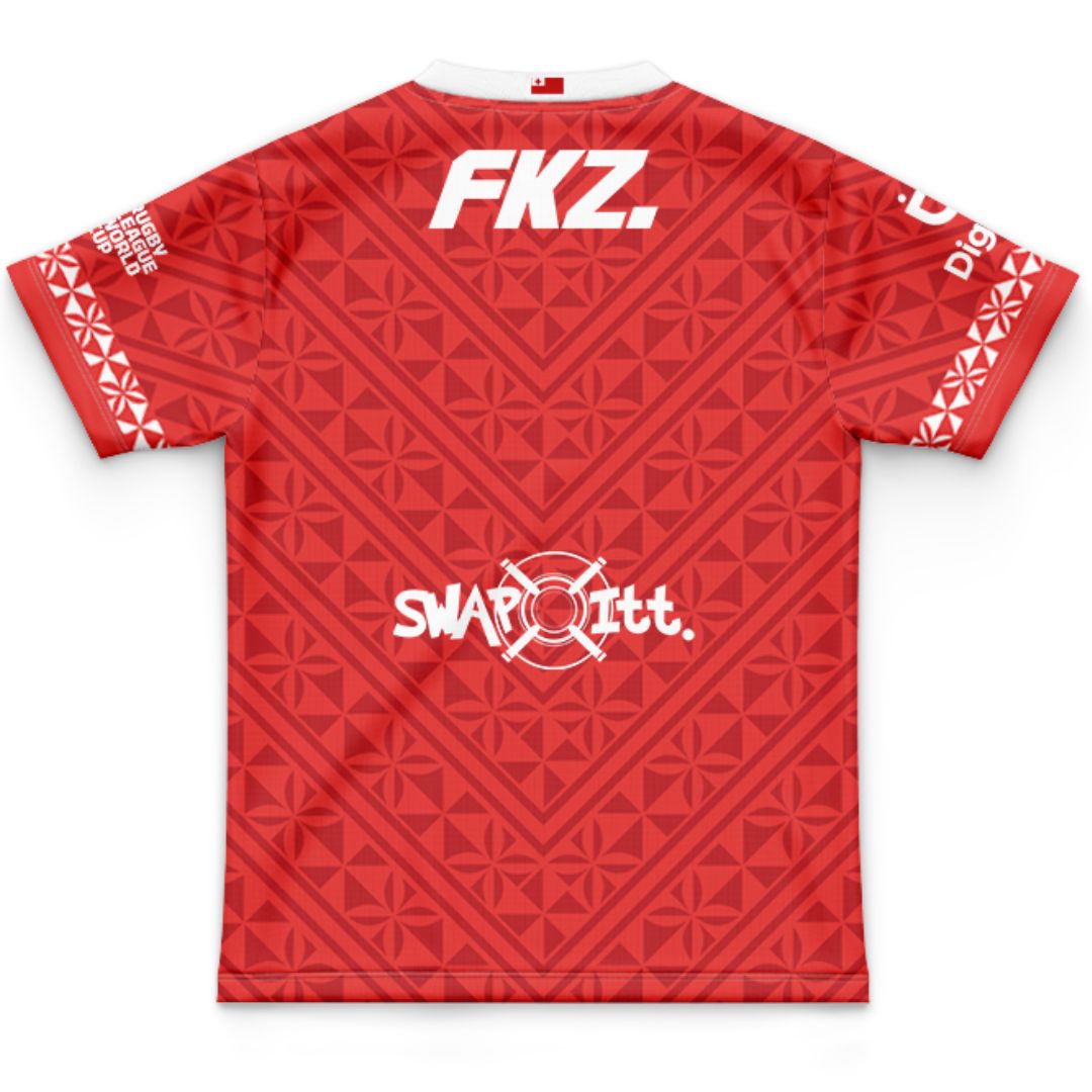 Mate Ma'a Tonga 2026 Kids World Cup Home Jersey
