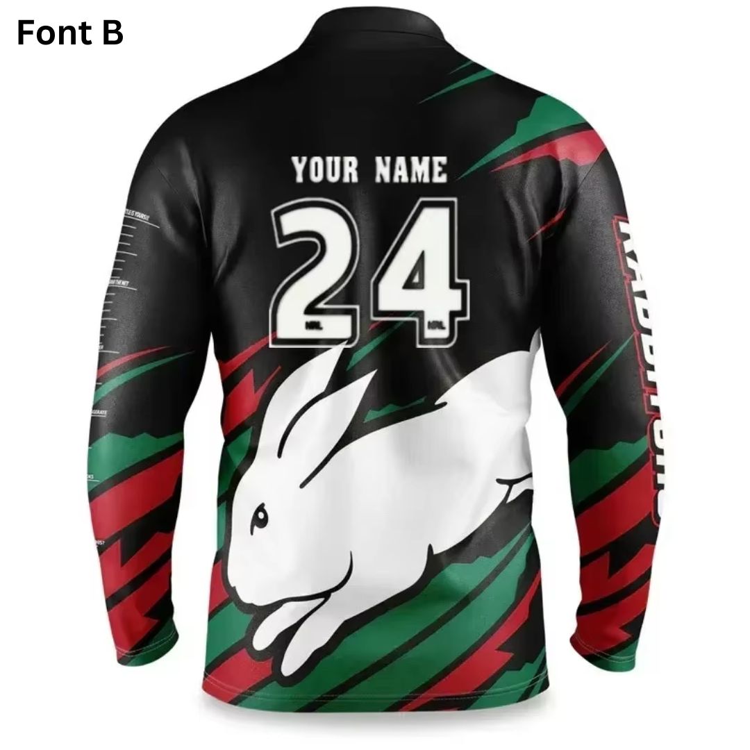 South Sydney Rabbitohs Long Sleeve Ignition Fishing Shirt