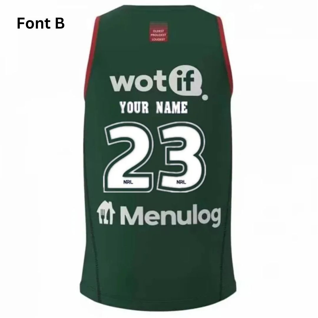 South Sydney Rabbitohs 2023 Green Training Singlet