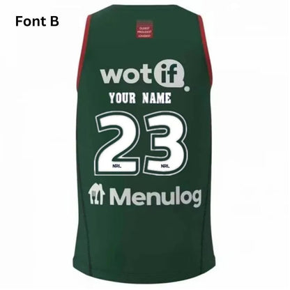 South Sydney Rabbitohs 2023 Green Training Singlet