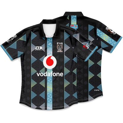 Fiji Bati 2026 World Cup Kids Black Training Polo Shirt