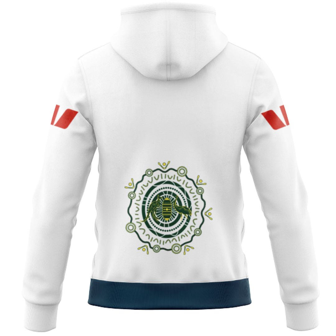 Australia Kangaroos 2026 Rugby League World Cup Indigenous Hoodie with Zipper