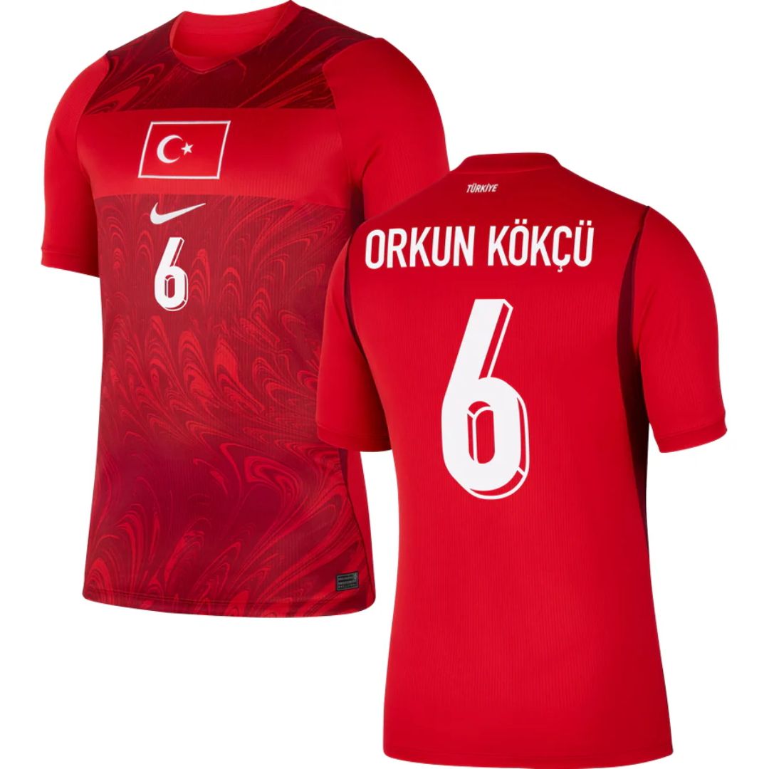 Türkiye (Turkey) 2026 World Cup Orkun Kökçü #6 Home Jersey Shirt