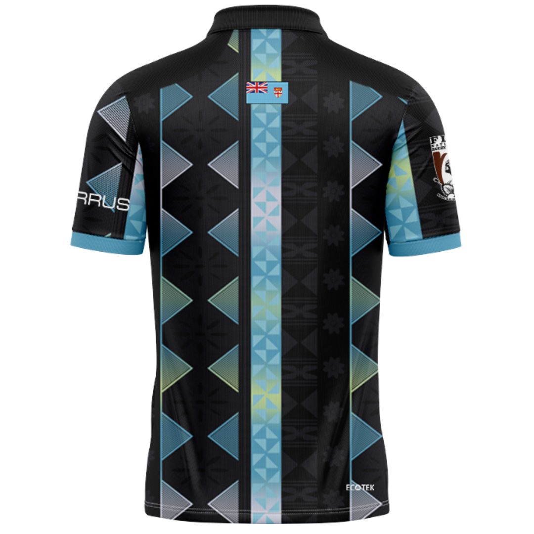 Fiji Bati 2026 World Cup Black Training Polo Shirt