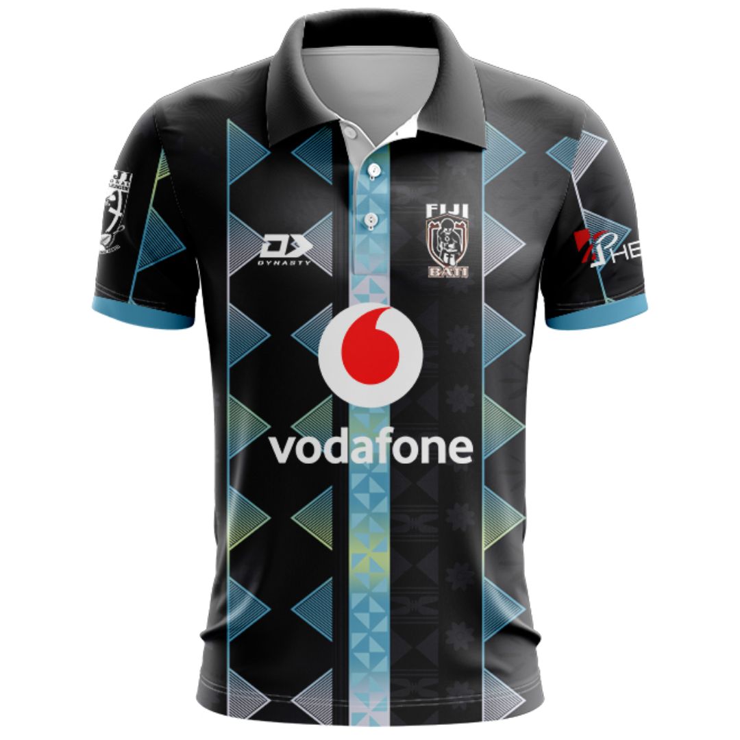 Fiji Bati 2026 World Cup Black Training Polo Shirt