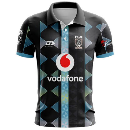 Fiji Bati 2026 World Cup Black Training Polo Shirt