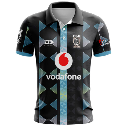 Fiji Bati 2026 World Cup Black Training Polo Shirt