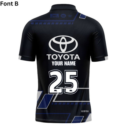 North Queensland Cowboys 2025 Black Training Polo Shirt