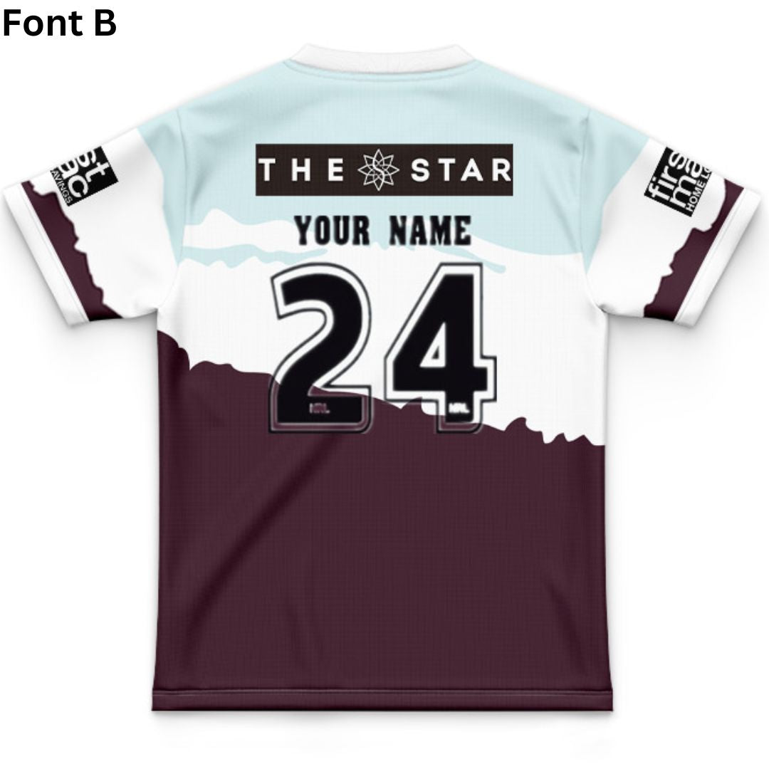 Brisbane Broncos 2024 Kids Captains Run Jersey (Copy)