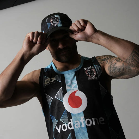 Fiji Bati 2026 World Cup Black Training Singlet